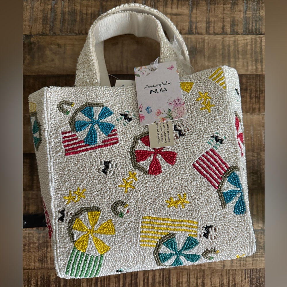 NWT Viral Handcrafted Beaded Tote Bag from Marshall’s